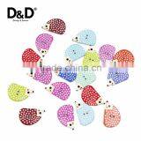 D&D 2017 New 15Pcs/Lot Colorful Hedgehog-Shaped Wooden Buttons 2-Holes Sewing Button Scrapbooking DIY Craft thumbnail-2