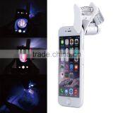 Wholesale 9882W 60X Magnifying Universal Mobile Phone LED Microscope Magnifier With Clip thumbnail-2