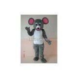 grey mouse mascot costume professional made free shippin