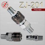 ZJ-201 carbon steel Japaness type pneumatic quick connect couplers