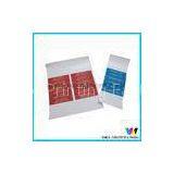 White Logo Small Size Matt Finish Label Stickers Printing in Blue / Red Color thumbnail-1