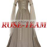 Rose Team-Free Shipping Custom-made Gray Girl Dress Medieval Renaissance Victorian Dress thumbnail-2