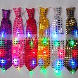 Color Changing Colorful Sequin Neck Led Tie thumbnail-1