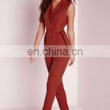 Sleeveless Red Korean Fashion Jumpsuit For Women 2015 thumbnail-4