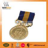 Bespoke 50 Years Anniversary Gold Medal for Sale thumbnail-1