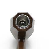 415mm Length Wooden Resin Long Tobacco Pipe With Brown Hexagonal Head for Smoking thumbnail-4