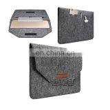 Top Selling High Quality Felt Laptop Sleeve Carrying Tote Hand Bag thumbnail-6