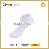 Sport men Breathable knitted cotton ankle tube socks /plain white sports ankle socks