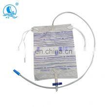 Medical Drainage Bag Anti Countercurrent Disposable Urine Collection Bag Cross Valve 2000ml thumbnail-4