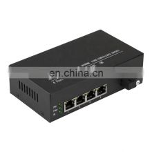 Tanghu 4 Port 1000M POE Fiber Optic Switch + 1 Port 1000M Optical Fiber SX