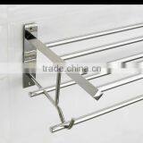 Wesda Wall Mounted Stainless Steel Bathroom Shelf Towel Rack A095 Quality Choice thumbnail-3