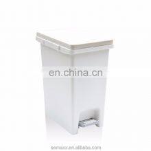 Square Kitchen Plastic Foot Step Pedal Waste Bin pp Pedal Bin Cheap Price Kitchen Waste Bin thumbnail-5