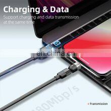 Magnetic Charge Cable 540 Degree Free Rotating L-shape Portable 3 In 1 Phone Charge Usb Cable thumbnail-4