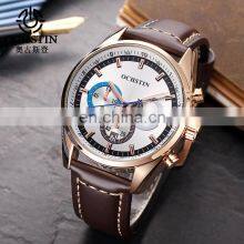 Ochstin GQ046 Men Luxury Military Watches Fashion Men Quartz Leather Sports Wristwatch