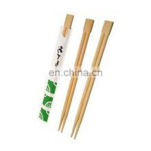 Bamboo Restaurant Disposable Chopsticks With Open Paper Sleeve Custom Logo thumbnail-3