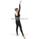 Shiny Unitard, Long Sleeve Leotard With Pants, Ankle Length Pants Leotard (2261) thumbnail-4