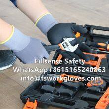 15Gauge Nylon Spandex Liner Nitrile Foam Coated Gloves Industrial Work Gloves Mechanic Gloves thumbnail-5