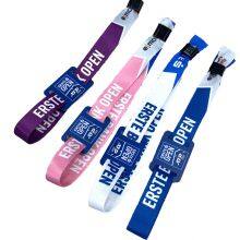 Custom Programmable Tag Rfid Fabric Disposable Wristbands Nfc Vip Ticket Festival Bracelet Woven Rfid Wristband Event thumbnail-2