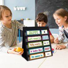 Tabletop Pocket Chart for Classroom, Small Double Sided Pocket Chart for Kids Learning at Home thumbnail-5
