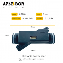 Epsonso Suf260 Ultrasonic Flow Sensor, Industrial-grade Miniature Flow Sensor thumbnail-3