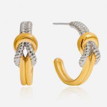 Trendy Stainless Steel Jewelry Set: Necklace and Earrings for Wholesale thumbnail-2