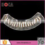 BOKA Fancy Plastic Beads Embroidery Necktrim Applique thumbnail-1