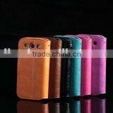 Good Design Nice Outlook Wallet Type Sheepskin Leather Case for Galaxy S3 I9300