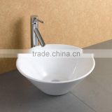 Above Counter Mounted Ceramic Wash Hand Round Sink