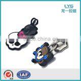 Metal Zip Cartoon Pattern Pvc Zipper Puller Locking Zipper Puller Garment Accessories