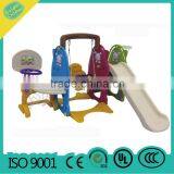 combined children multi-slide , baby plastic slide with basket