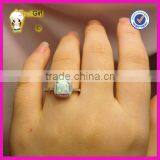 Sterling Silver 925 Opal Ring Cubic Zirconia Opal CZ Ring Birthday Gift for Sister thumbnail-2
