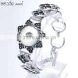 18mm Ginger Snap Button Jewelry Metal Chain Bracelet Fits 18mm Snap Button For Women & Men SZ0116 Fashion 2016