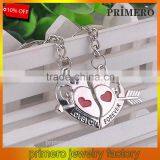 New Jewelry I LOVE YOU Heart To Heart Keyring Lover Romantic Creative Couple Key Chain