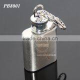 1oz Stainless Steel Portable Flagon Kettle Oilcan Keychain 28ML Metal Travel Wine Pot Mini Hip Flask thumbnail-3
