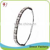 Latest Design Crystal Beaded Knitted Elastic Hair Band thumbnail-1