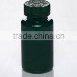 Plastic Pet Transparent Green Health Dietary Supplement Bottle