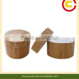 Fashion bamboo cosmetic jar for 200g