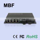 2 Fiber Ports and 4 RJ45 Ports Unmanaged Fiber Switch