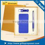 Special Gift Set With High Quality Power Bank 10000mah,crystal Usb Memory Stick and Crystal Ballpoint Pen thumbnail-1