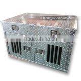Manufacturer Wholesale Diamond Plate Aluminum Large Cage Dog Run Kennels