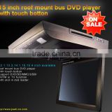 15 inch Flip down Car DVD Player with IR,FM,USB,SD MP5, 32 bit Game built-in speaker
