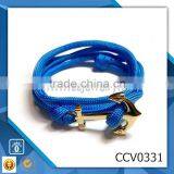 Diy Bracelet Leather Anchor Bracelet Fashion Anchor Charms Wax Rope Bracelet Silver Anchor Bracelet Leather Bracelet Beautiful thumbnail-1