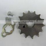 Front sprocket with 18 teeth and 428 chain type