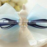 Summer Blue Chiffon Ribbon Fashion Hair Bow Designs Accessories thumbnail-5