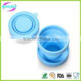 2016 Promotional Product Portable Travel Silicon Foldable Cup