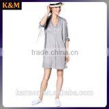 Light Grey Linen Dress Cute Dress Mini Dress thumbnail-1