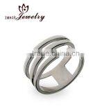 Customized 925 Sterling Silver Open Diagonal Ring thumbnail-1