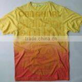 Orange Printed Cotton Shirts for Men thumbnail-1