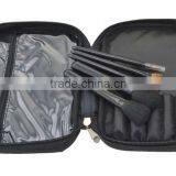 5pcs Chequer Pony Hair Synthetic Hair Makeup Brush With Zipper Bag thumbnail-3