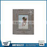 Washed White Decorative Hanging And Table Standing Decoration Resin Starfish 13x18 Beach Photo Frame